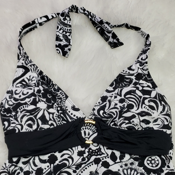 5/$25 NWT chaps halter tankini top size 6 - Picture 2 of 7